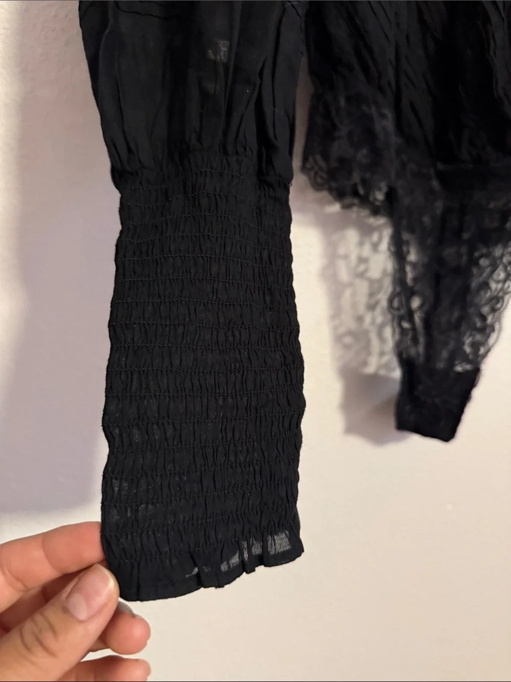 Free People Eloise Bodysuit in Black